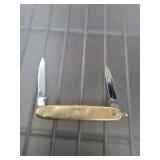 Two-Blade Pocket Knife with Gold-Fill Handle