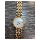 Seiko Quartz Watch with Gold-Tone Finish