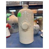 Glazed Ceramic Jug With Spout and Stopper