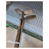 Vintage Golf Clubs and Wooden Shafts