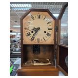 Hamilton Wooden Case Mantel Clock With Key