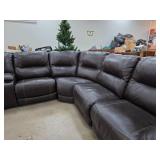 Power Reclining Sectional Sofa with Cup Holders