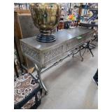 Console Table with Intricate Paneling