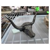 Silverplate Longhorn Bull Figurine