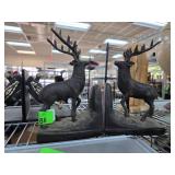 Cast Iron Deer Bookends