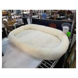 Oval Quilted Pet Bed with Suction Attachments