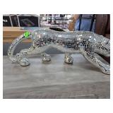 Mirror Mosaic Panther Sculpture
