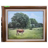 Framed Landscape Oil Painting by Betty Adair
