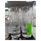 Mikasa Etched Glass Highball Tumblers
