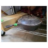 Cast Iron Lidded Skillet with Handle