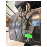 Bronze-Toned Deer Head Wall Hook