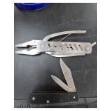 Two Folding Multi-Tool Pocket Knives
