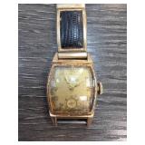 Bulova Non-Functioning Wristwatch with Leather Ban