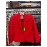 Red Cheri Sessums Ultrasuede Blazer