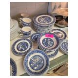 Meakin Myott Old Willow Staffordshire Blue and Whi