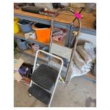 Two-Step Ladder and Metal Stepstool