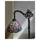 Stained Glass Floor Lamp With Floral Shade
