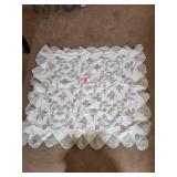 Handmade Patchwork Quilt With Floral Patterns