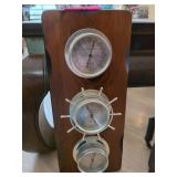 Wood Panel Weather Station with Three Instruments