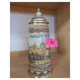 Hand-Painted Karluv Most Ceramic Stein