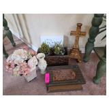 Home Decor Lot with Decorative Box