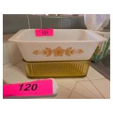 Pyrex Butterfly Gold Pattern Baking Dish