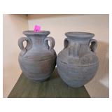 Decorative Gray Ceramic Vases