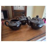 Japanese Ceramic Tea Set With Gilded Details