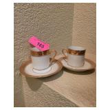 German Fine Porcelain Cup and Saucer Set