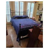 Queen Metal Bed Frame with Mattress