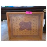 Wooden Plaque With Le Chien Design