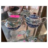 Porcelain Creamer and Sugar Bowl Set