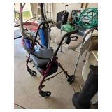 Mobility Walker and Commode Chair Set