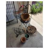 Garden Decor and Pots Set With Accessories