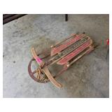 Royal Racer Wooden Sled with Metal Runners