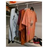 Varied Lot of Clothing Including Jackets and Jeans