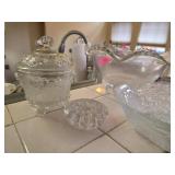 Clear Pressed Glassware