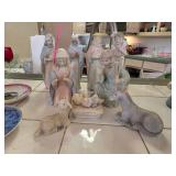 Nativity Scene Figurines With Multiple Pieces