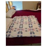 Handmade Double Wedding Ring Quilt