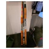 Fishing Rods with Wood Handles