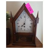 Vintage Wooden Mantel Clock by Three Mountaineers
