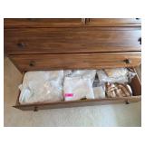 Contents of a Wooden Dresser Including Textiles