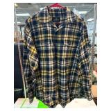 RedHead Yellow and Black Plaid Shirt