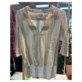 Namsar Beige Striped Lightweight Tunic
