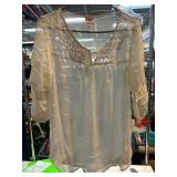 Mossimo Supply Co. Sheer Top with Lace Detail