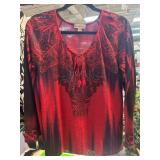 Red and Black Five and Fifteen Tunic