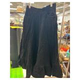 Black 100% Cotton Skirt Made in Japan