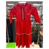 Sears Red Polka Dot Dress with Ruffle Trim