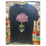 Gildan Heavy Cotton Black T-Shirt With Tree Design