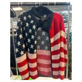 American Flag Pattern Cardigan by Janice Apparel